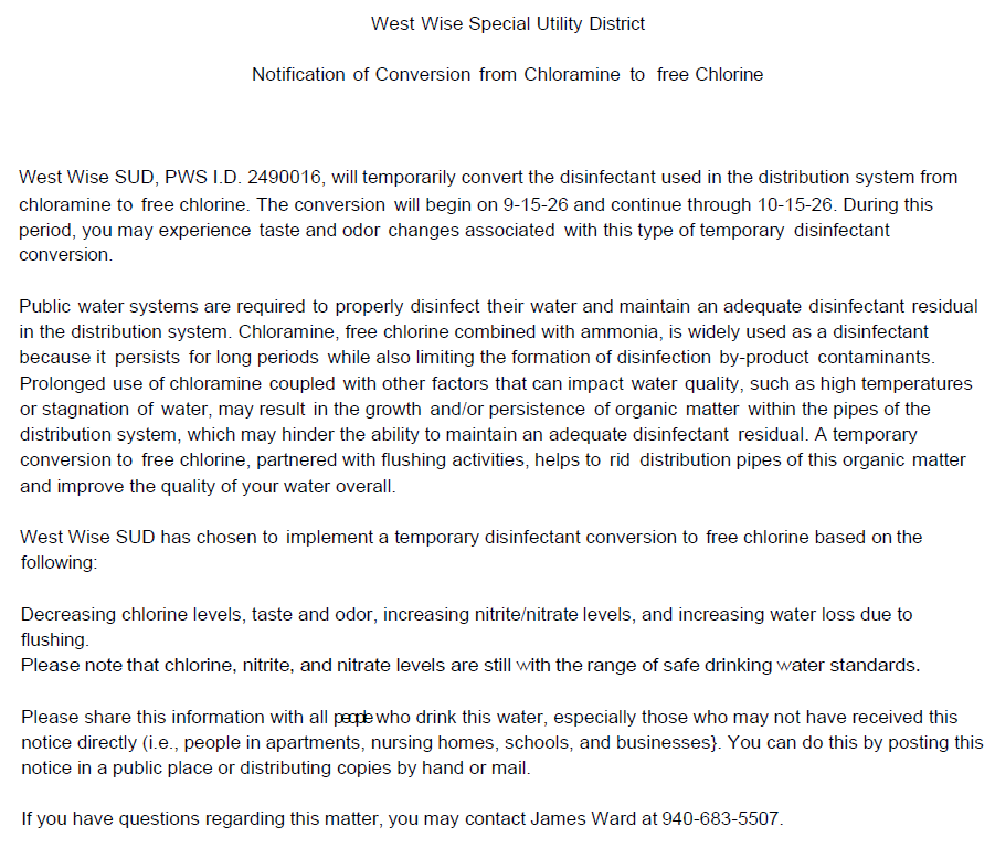 Notification of CL2 Burn-Out 9.15.26